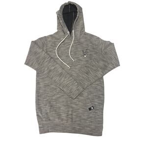 Dikotomy Rock n Roll skeleton pullover hoodie grey terry cloth embroidered Sz S